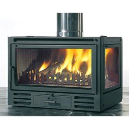 Каминная топка Edilkamin Firebox Riga 49 V sx, с боковым стеклом справа